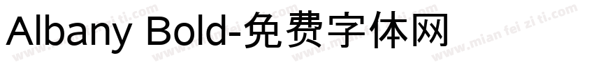 Albany Bold字体转换